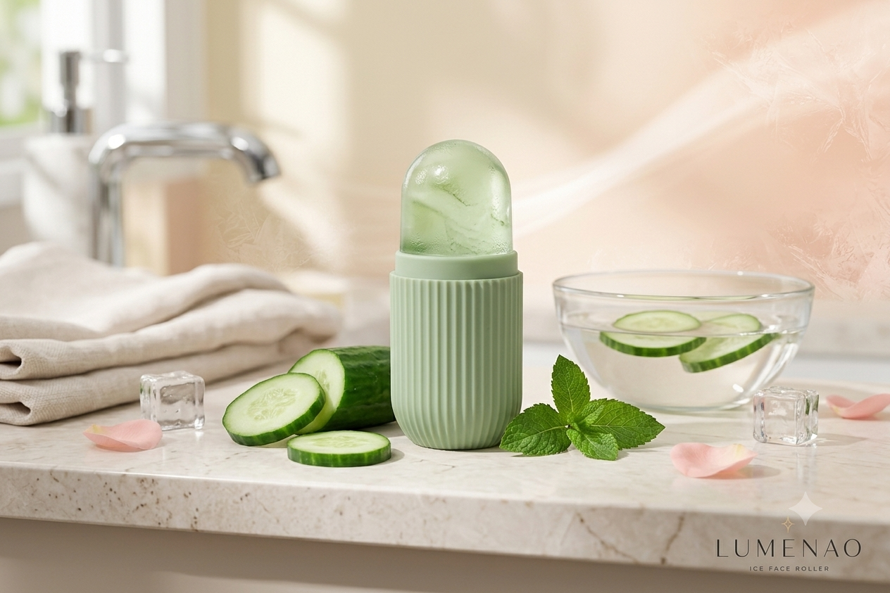 LUMENAO Ice Face Roller — Cold Therapy for Instant Depuffing & Radiance